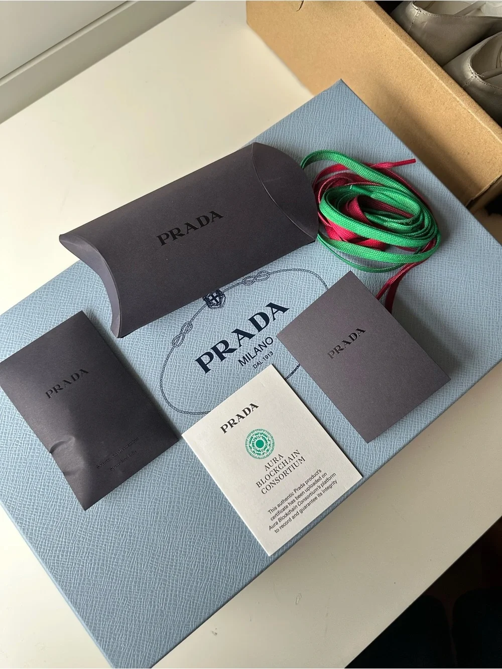 Prada Runway Antiqued Leather Pumps Size 38 NWT